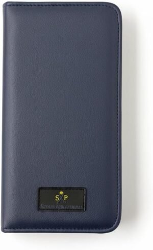 leather 5 scissor & shear storage case for hairstylist